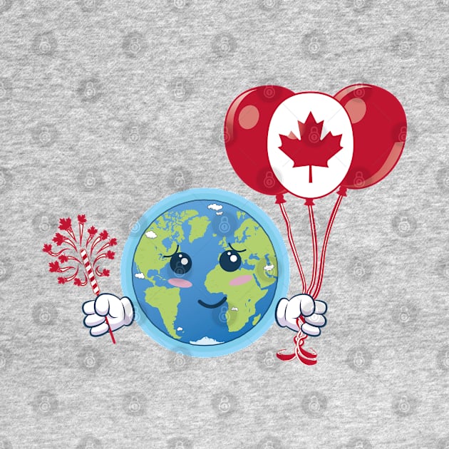 Canada Day.Earth celebrates the Canada's Birthday by FunawayHit